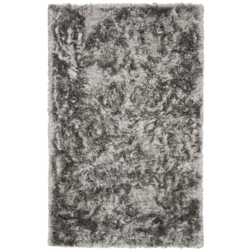 Morrell Shag Hand Tufted Performance Solid Color Rug, Rectangle 6' x 9'