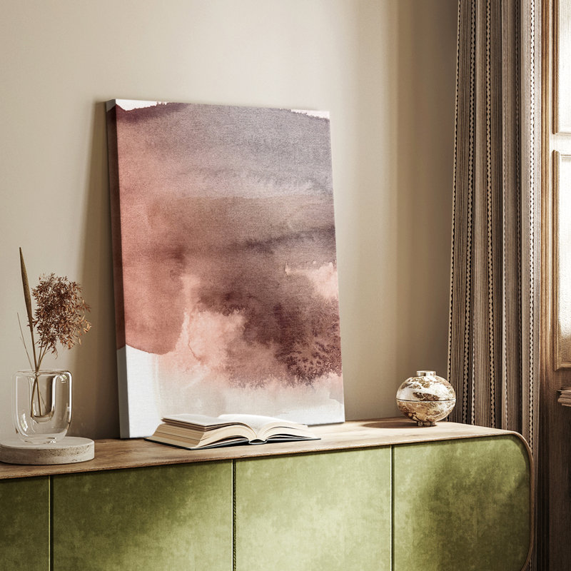 Red Ochre abstrait II - galerie Cavas sur mesure, H 18 po x l 12 po