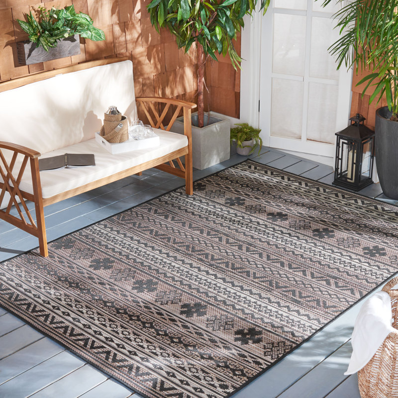 Aleyah Performance Southwestern Indoor/Outdoor Area Rug, Runner 2'2" x 9'
