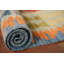 Tapis géométrique en laine réversible Kilim 4 x 6