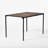 Industrial Style Dining Table With Metal Legs, Rectangular Wood Grain Tabletop, Modern Kitchen And Dining Room Table-761120463