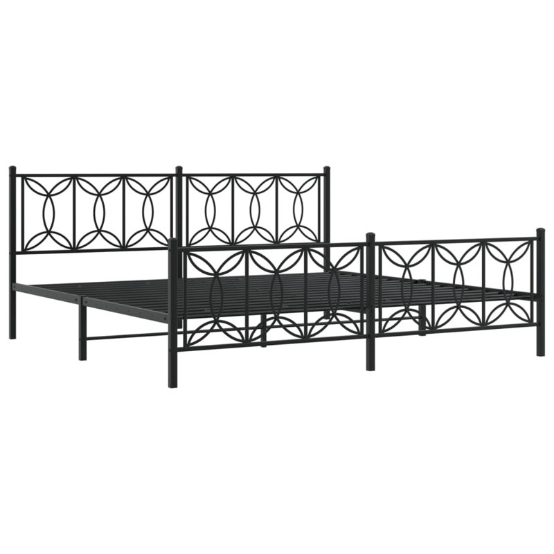 Antorio Bed Frame, 193cm x 203cm, Black