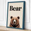 Bear Minimalist - Wrapped Canvas-1020404514-1020404535