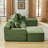 Boneless 115" Wide Modular Corduroy Sectional No Assembly-816380430