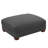 Maelina Upholstered Gray Square Corduroy Ottoman with Solid Wood Legs, Single Ottoman Modular Part For Sectional Sofa-694814587