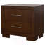 Table de chevet 2 tiroirs Polk Cappuccino