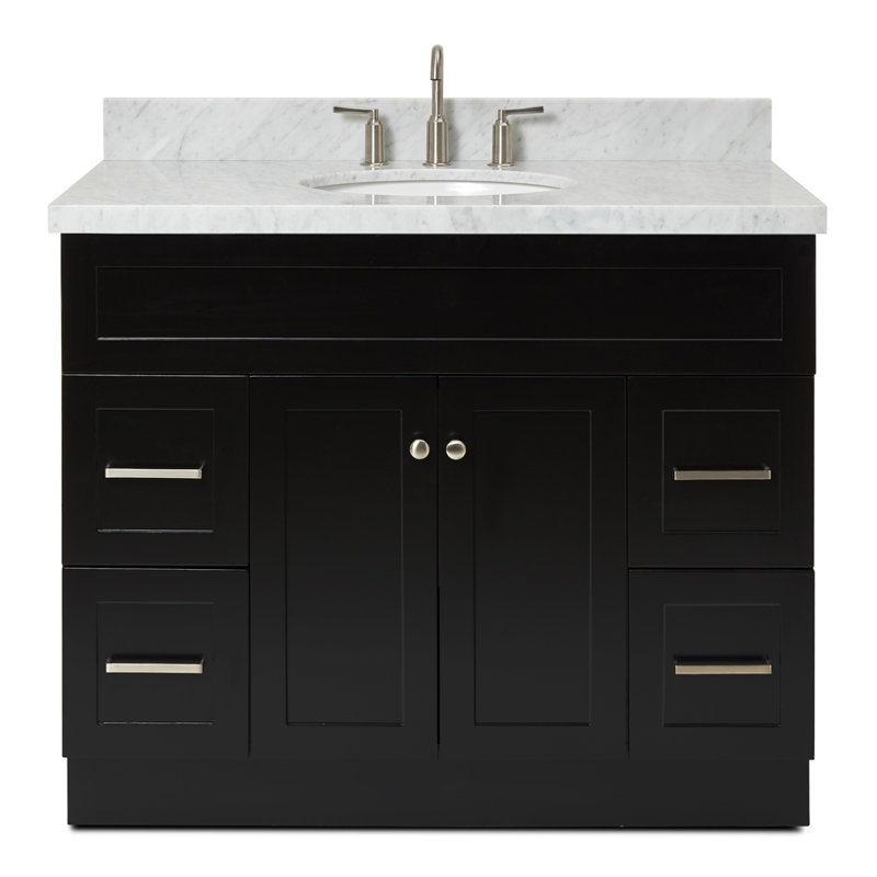 Ensemble de meuble-lavabo simple 43 po Abell, Noir