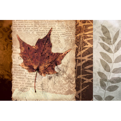 Warm Leaf - Wrapped Canvas Art Prints