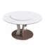 Table de salle à manger ronde de 53 po avec plateau tournant - Plateau en pierre frittée résistant aux rayures et à la chaleur pour la cuisine et le restaurant-479561218