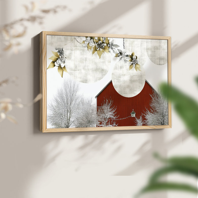 Chirstmas Art-DCV III - Reproduction encadrée - Restickable, H 8 po x l 10 po, Naturel