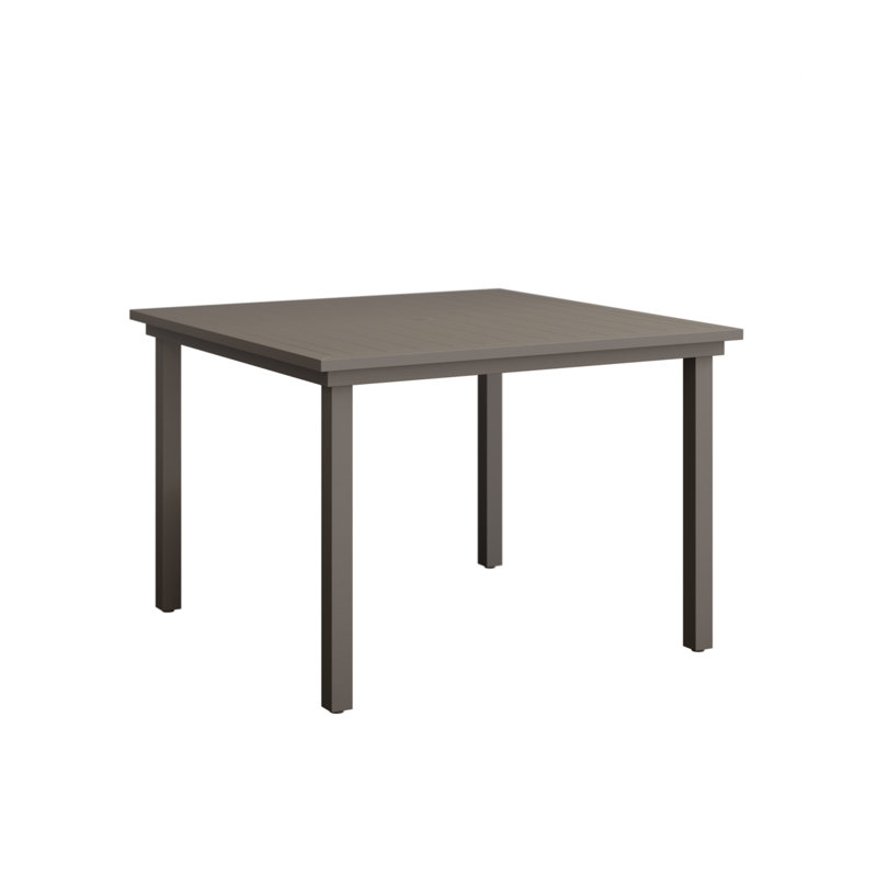 Vida Outdoor Square Dining Table, Graphite
