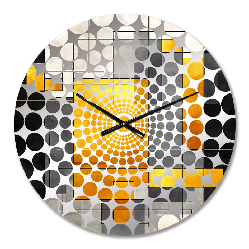 Chisman - Horloge murale géométrique abstraite, Médium