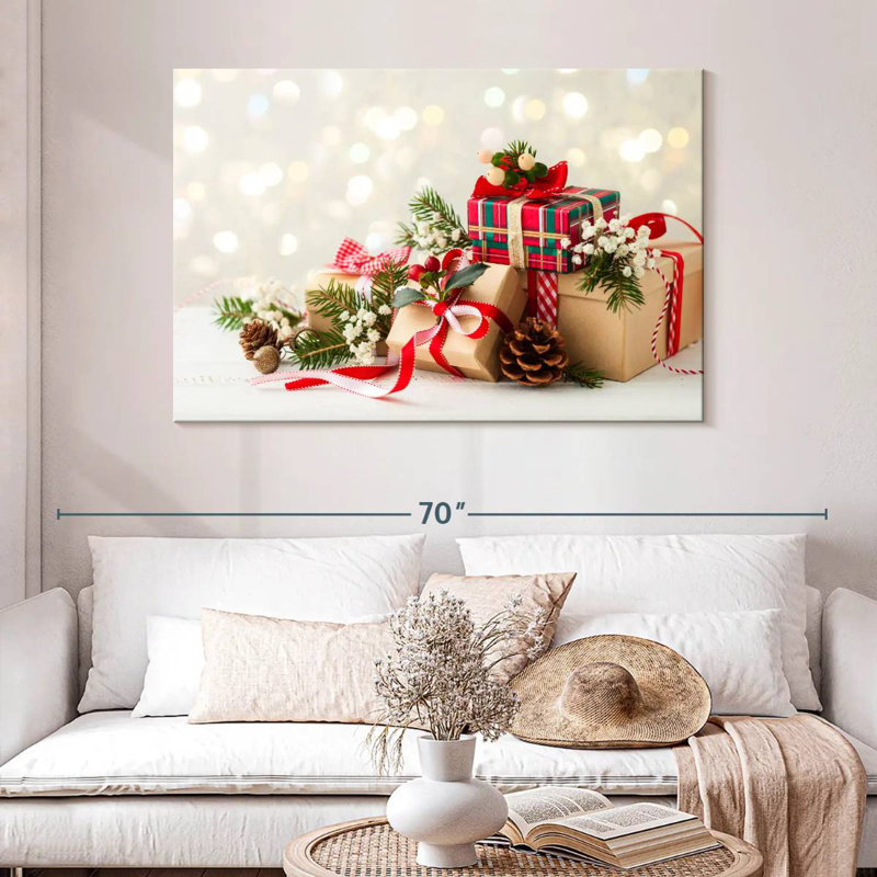 Cadeaux de Noël, H 32 po x l 48 po