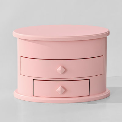 Boîte à bijoux de forme ovale