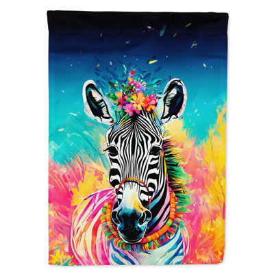 Drapeau maison hippie zèbre