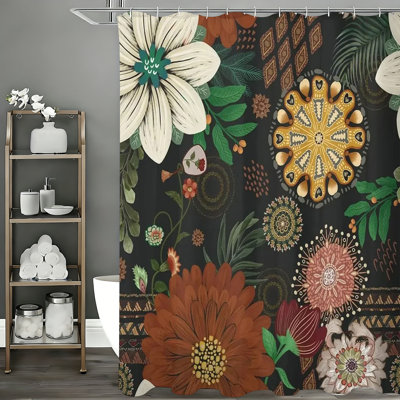 Rideaux de douche avec crochets inclus