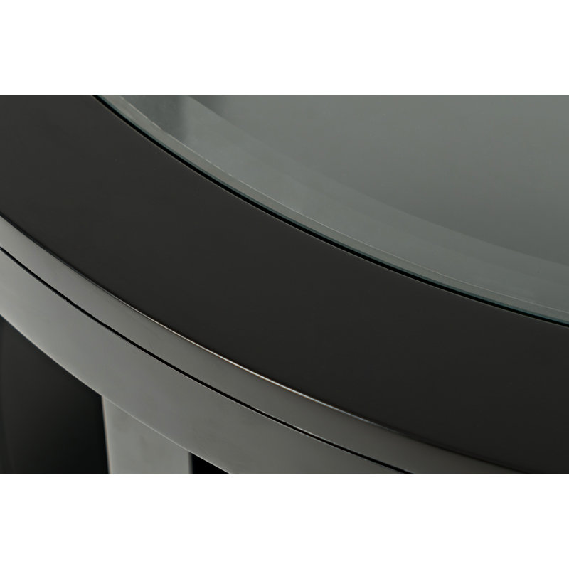 Table basse avec rangement Bremen, Noir