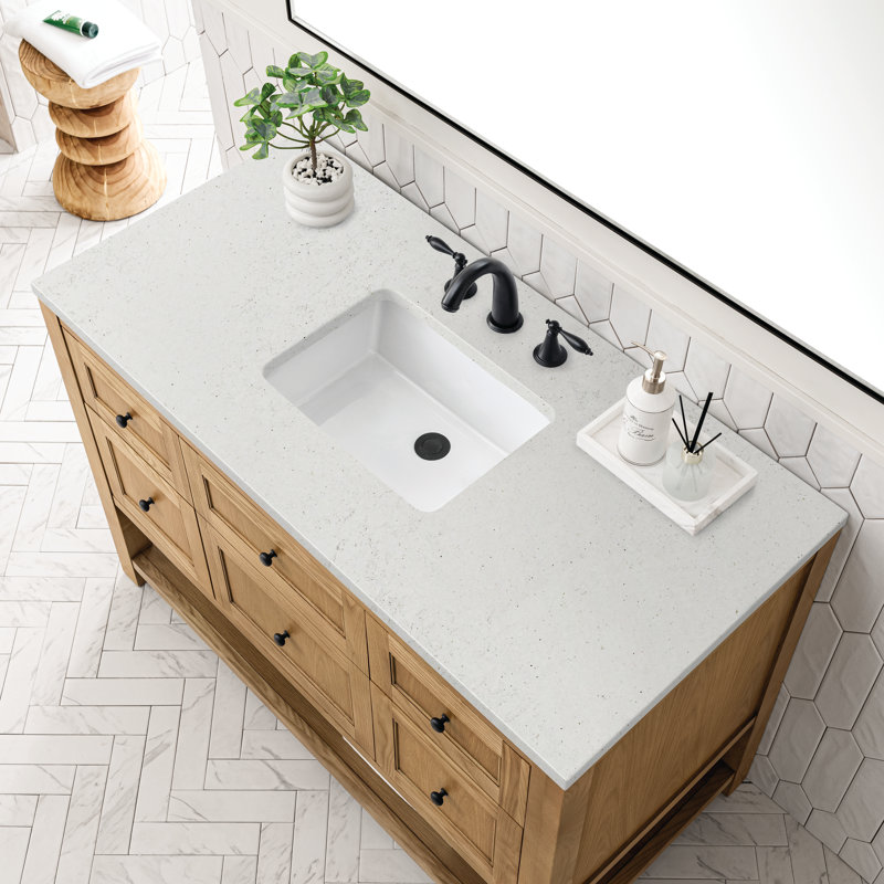 Breckenridge 48'' W Single Vanity, Lime Delight, Light Natural Oak, 8" Widespread