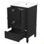 Meuble-lavabo de 20 po avec lavabo, armoire de salle de bain avec deux portes, butoir de porte magnétique et patins réglables, tiroir-117193692-117193695