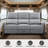 3-Seater Manual Reclining Sofa With Flip Console, Cup Holders, USB & Type-C Charging, Hidden Drawer & Side Pockets-33799398