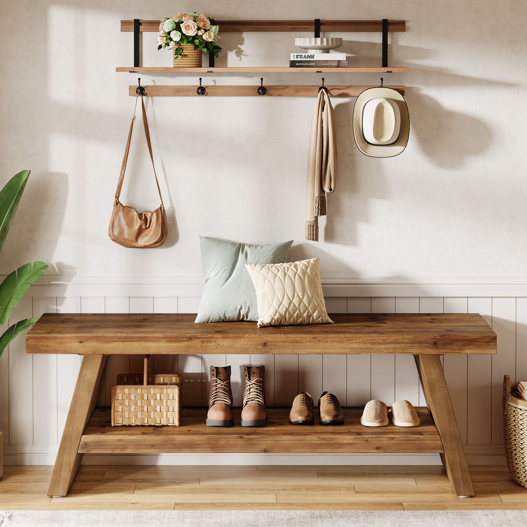 Farmhouse Entryway Bench Farmhouse Storage Bench For Bedroom