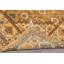 Tapis Oushak en laine beige caramel à motifs géométriques, noué à la main, 2,41 m x 3,07 m.