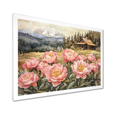 «Germarion Forest Pe pivons» par The Log Cabin II - pivoines sur toile