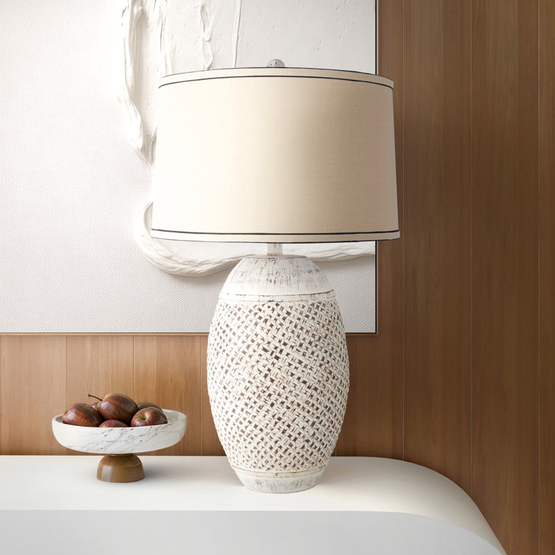 Gaia Carved Lattice Table Lamp