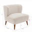 Chaise d'appoint rembourrée Veda Boucle