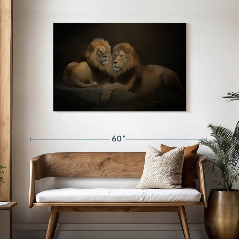 Lions simples Brampt, H 30 po x l 45 po