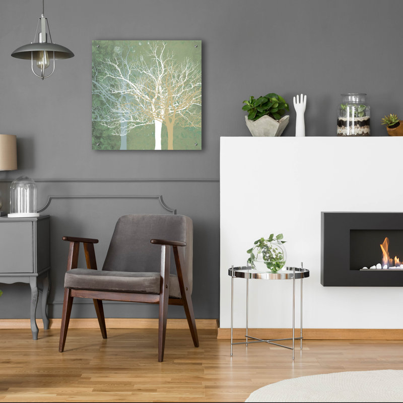«Quiet Forest» par Erin Clark, art mural en verre acrylique, H 24 po x l 24 po x P 0,2 po