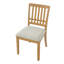 Ensemble de salle à manger pliant rond classique avec 2 chaises rembourrées, table en bois brun clair compacte pour petits espaces