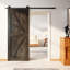 Porte en bois de pin massif non assemblé Arrow Design-132224628-132224636