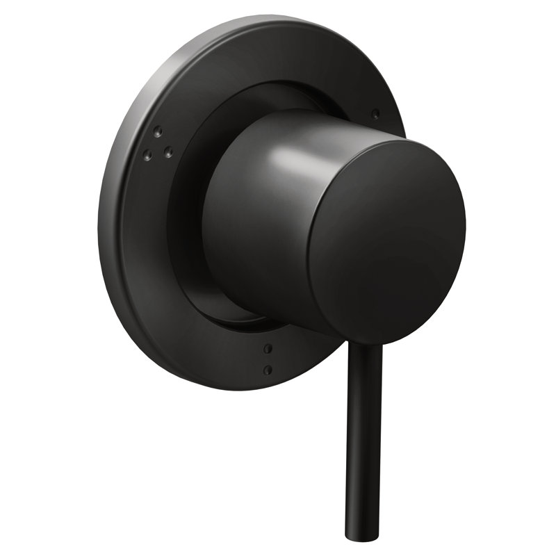 Garniture de valve de transfert Moen Align, valve requise, Noir mat