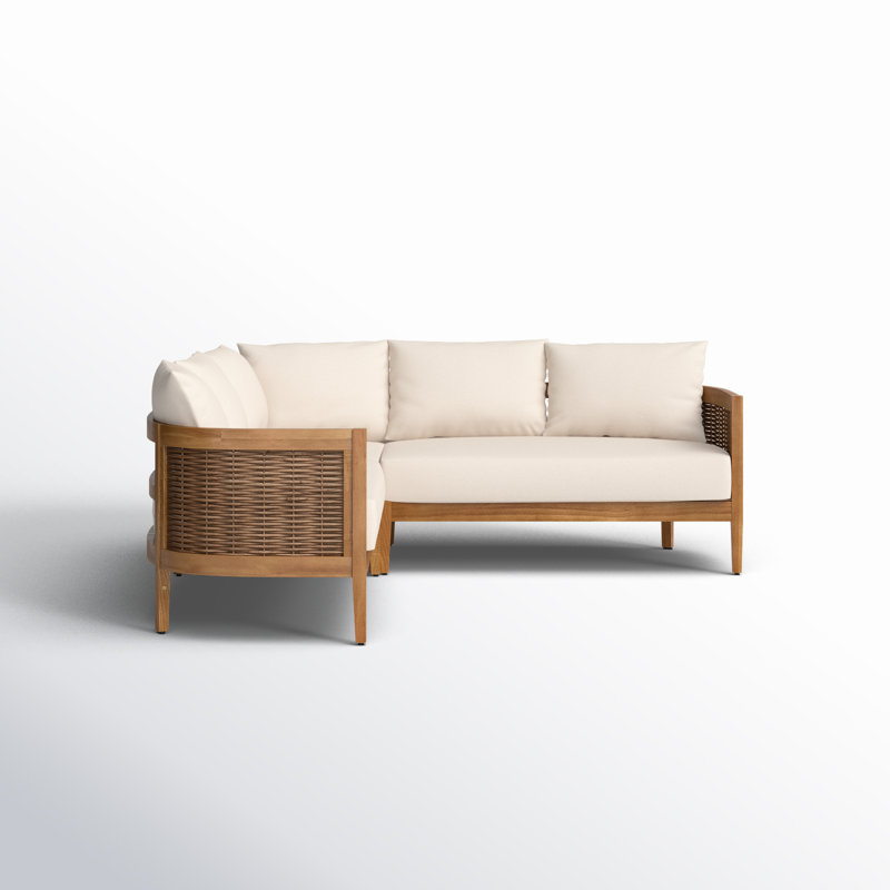 Canapé modulaire d'extérieur réversible de 80 po avec coussins Feller