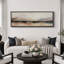 «Minimal Landscape Abstract Mountain Hues Minimalist Landscape», reproduction d'art sur toile-111566020-98042325