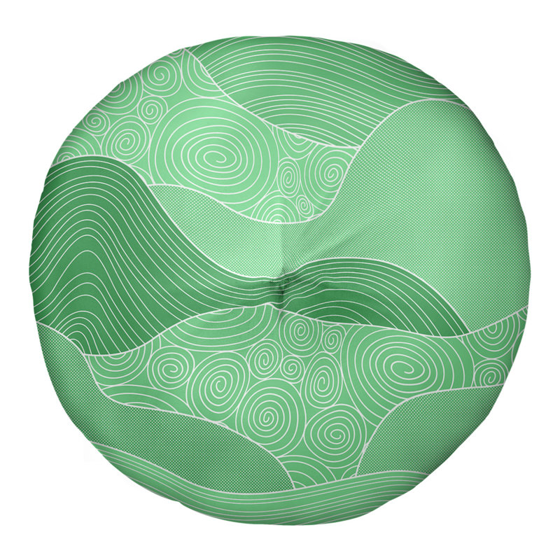 Coussin de sol Katelyn Elizabeth, 26 po x 26 po, Vert