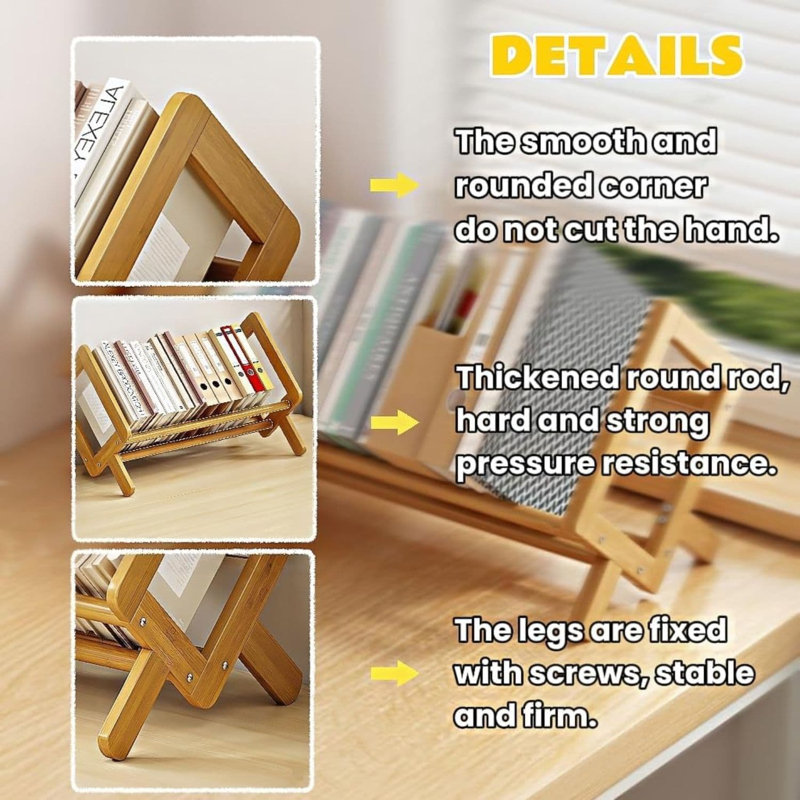 17 Stories Bamboo Free Standing Magazine Rack | Wayfair.co.uk