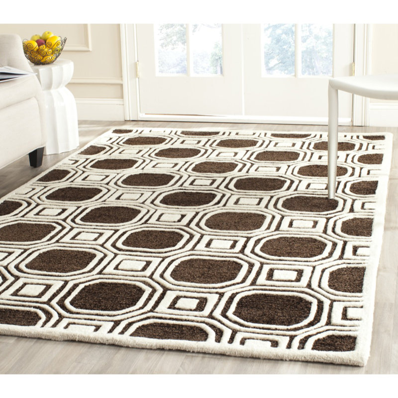 Tylane Hand Tufted Performance Abstract Rug, Square 5'
