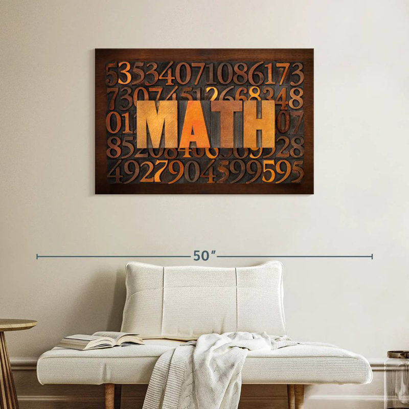 Math sur les nombres, H 26 po x l 39 po