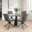 Upholstered Mid-century Modern Dining Chairs Swivel Dining Room Chairs-685401438