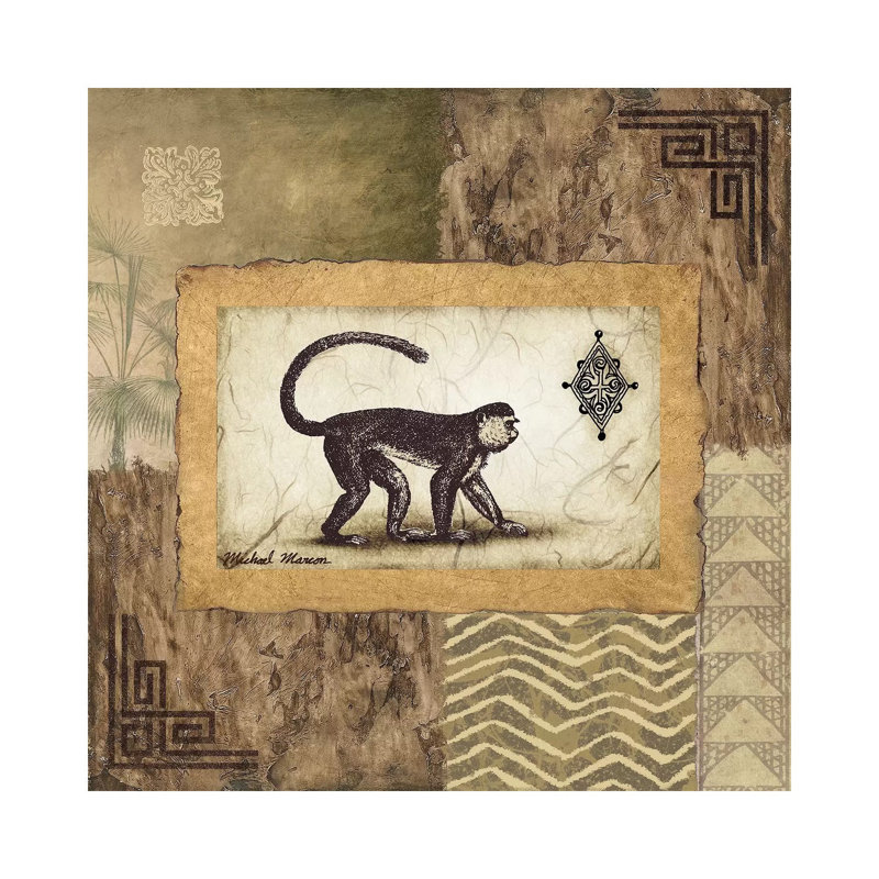 Ashanti Motifs 1 Piece Wrapped Canvas Wall Art, 45.72 cm H x 45.72 cm W