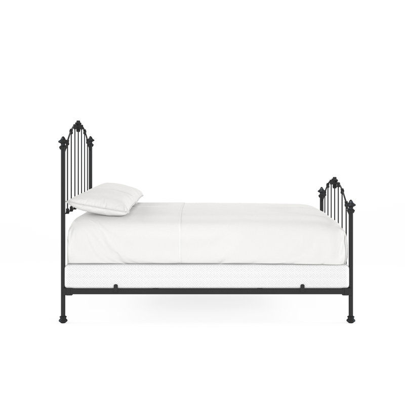 171 Country French Bed | Complete Standard, Gunmetal, Queen