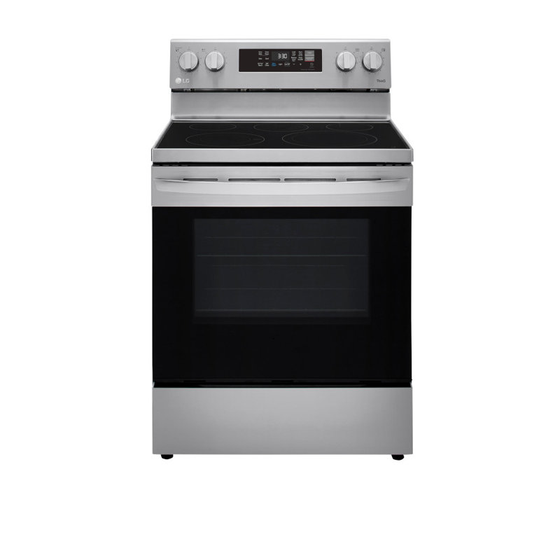 LG 6.3 cu ft. Smart Wi-Fi Enabled Fan Convection Electric Range with Air Fry & EasyClean®, Stainless Steel