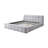 Chenille Upholstered Bed Frame with Box Spring Not Required