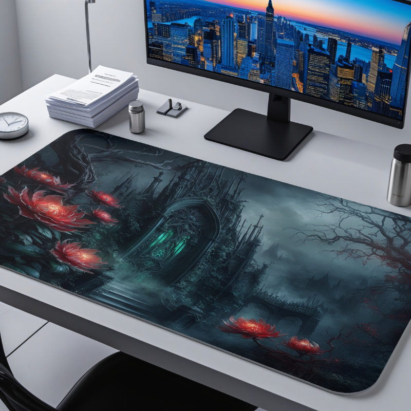 Polyester Desk Pad, 31.5x15.5