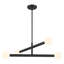 Lustre 4 lumières Meridian en noir mat-1920448395
