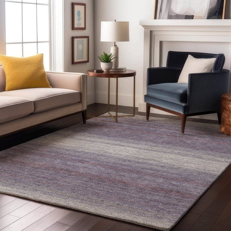 Premium Machine Washable Birchview AMF1033 Striped Rug, Rectangle 10' x 14'