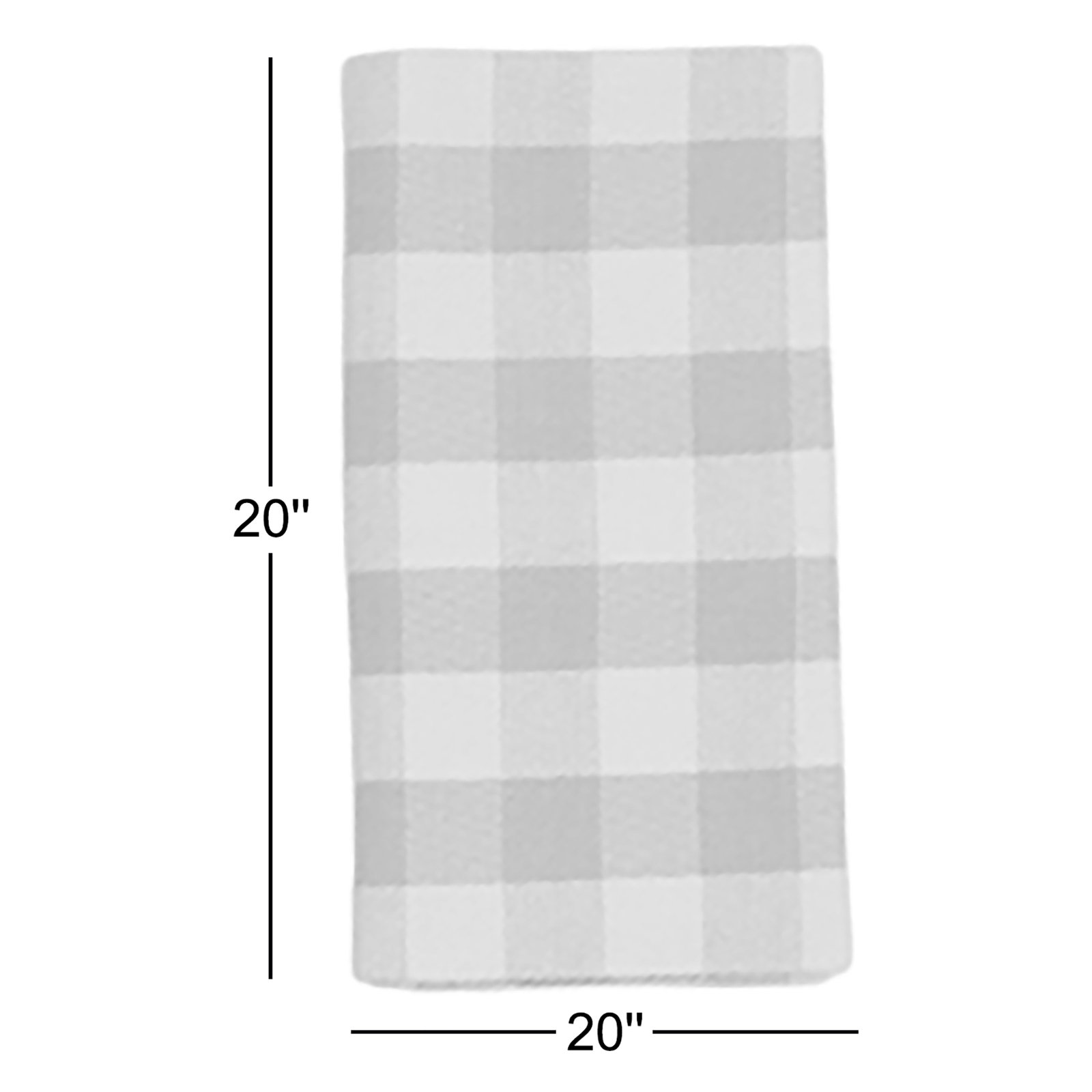 Essential Gingham Dinner Napkins, Mustard/Bronze