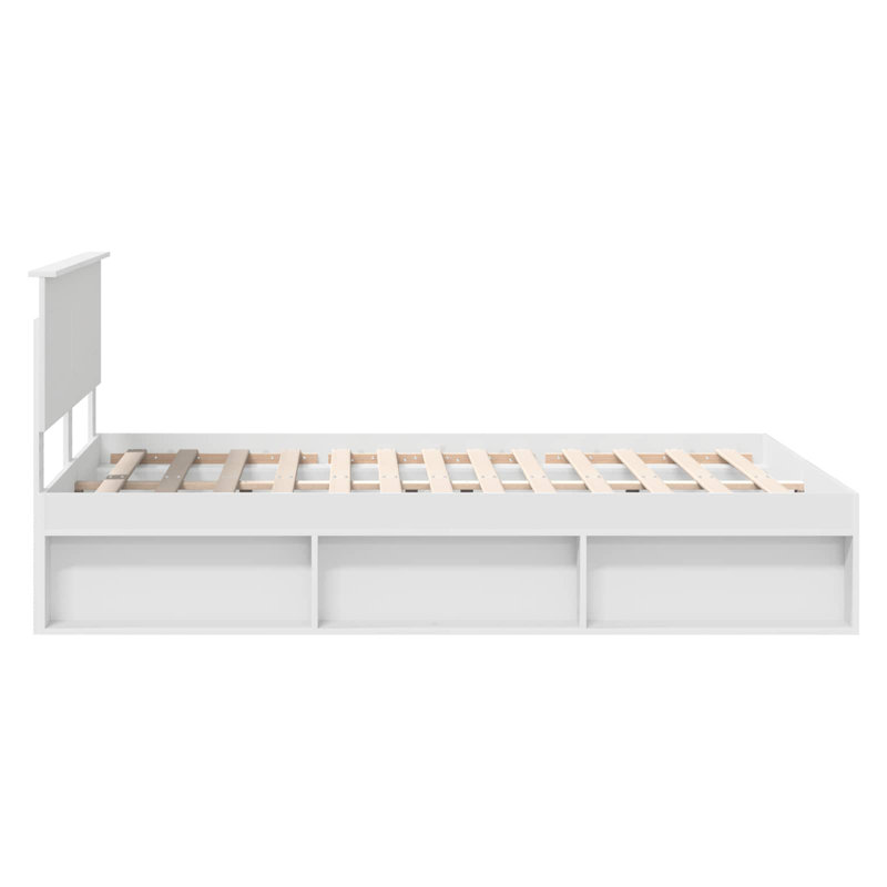 Bed, White, Kingsize (5')